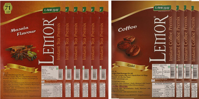 Lemor Pack of 6kg Instant Masala Tea and 4kg Instant Coffee Combo(1kg Tea, 1kg Coffee)