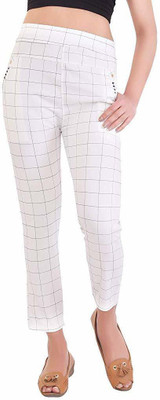 Cloud Star White Jegging(Checkered)