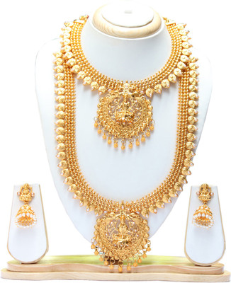Swarajshop Copper Gold-plated Gold Jewellery Set(Pack of 1)