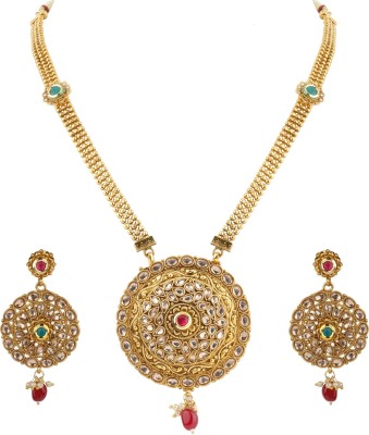 SILVER SHINE Alloy Gold-plated Gold Jewellery Set(Pack of 1)