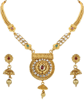 SILVER SHINE Alloy Gold-plated Gold Jewellery Set(Pack of 1)