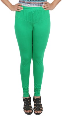 trendzmy Churidar  Ethnic Wear Legging(Light Green, Solid)
