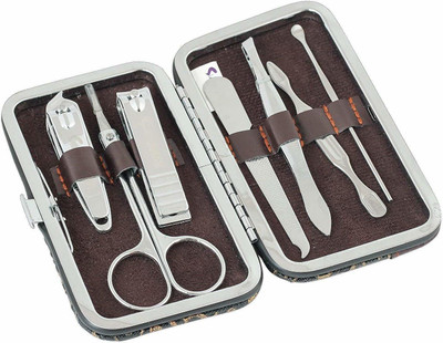 Aprillia 7 In 1 Manicure Set Nail Art Clipper Pedicure Tweezer Cutter Earpick Tool Kit(7 g, Set of 7)
