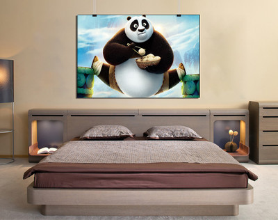GWSJ-13406 Printed Kung Fu Panda 3 Non Sticking Without Frame Canvas Canvas Art(20 inch X 44 inch)