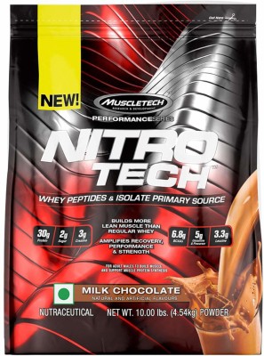 Muscletech Performance Series Nitrotech Whey Protein  (4.54 kg, Milk Chocolate)