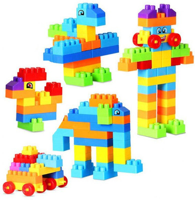 BOZICA 100/ PCS Big Size DIY Building Blocks Compatible Creative Bricks Construction Blocks , Puzzle Assembling Accessories Toys For Children(Multicolor)