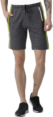 ADBUCKS Self Design Men Grey Regular Shorts