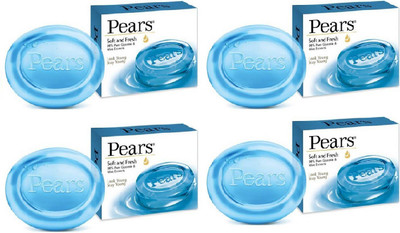Pears Soft & Fresh Soap Bar : 100 gms (Pack of 4)(4 x 100 g)