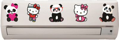 Decor Villa 91 cm AC Sticker Wall Sticker Split Air Conditioner Sticker Standard Size Reusable Sticker(Pack of 1)