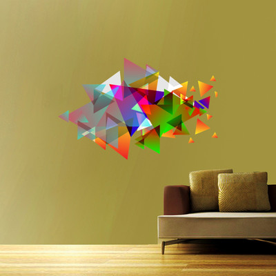 Divine studio 49 cm Decorative Abstract Vinyl Decorative (49Cm X 76Cm) Self Adhesive Sticker(Pack of 1)