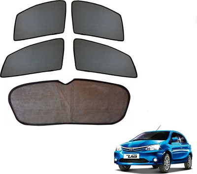 KOZDIKO Side Window, Rear Window Sun Shade For Toyota Etios Liva(Black)