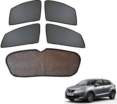 AuTO ADDiCT Side Window, Rear Window Sun Shade For Maruti Suzuki Baleno(Black)