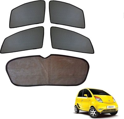 AuTO ADDiCT Side Window, Rear Window Sun Shade For Tata Nano(Black)