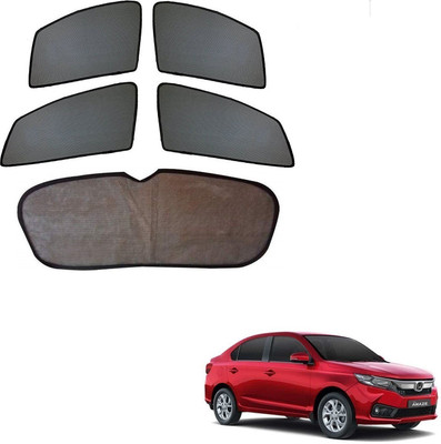 AuTO ADDiCT Side Window, Rear Window Sun Shade For Honda Amaze(Black)