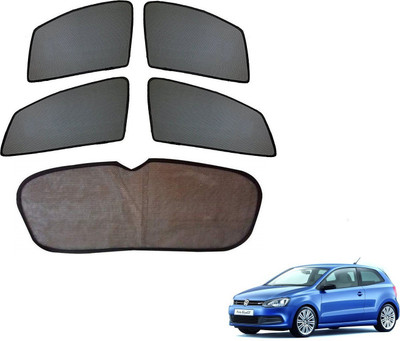AuTO ADDiCT Side Window, Rear Window Sun Shade For Volkswagen Polo GT(Black)