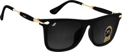 PIRASO Wayfarer Sunglasses(For Men & Women, Black)