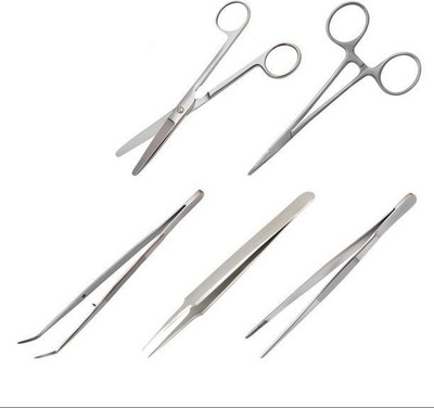Forgesy SURGICAL FORCEPS DRESSING SET OF 5 Dressing Forceps