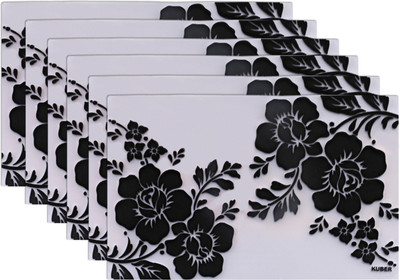 KUBER INDUSTRIES Rectangular Pack of 6 Table Placemat(Multicolor, PVC)