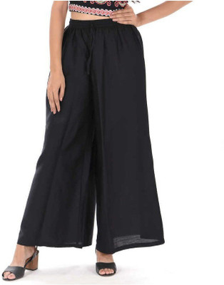 Skandas Trendz Flared Women Black Trousers