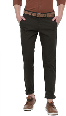 Van Heusen Slim Fit Men Green Trousers