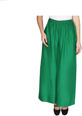 Skandas Trendz Flared Women Green Trousers