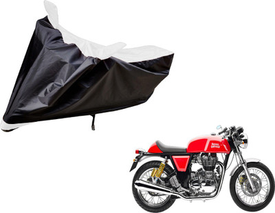 Auto Hub Two Wheeler Cover for Royal Enfield(Continental GT, Black, White)