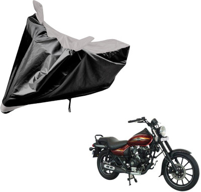 Amanzo Two Wheeler Cover for Bajaj(Avenger 150 Street, Black, Silver)