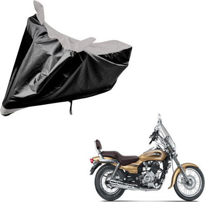 Auto Hub Two Wheeler Cover for Bajaj(Avenger 220 Cruise, Black, Silver)