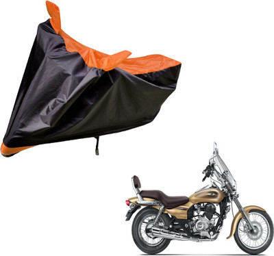 Amanzo Two Wheeler Cover for Bajaj(Avenger 220 Cruise, Black, Orange)