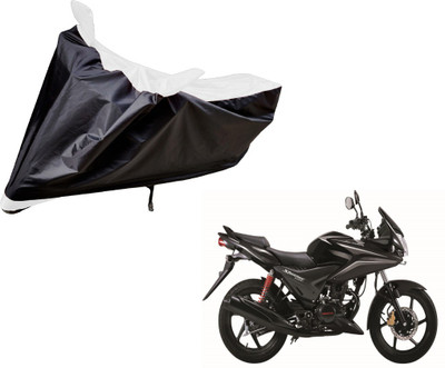 Auto Hub Two Wheeler Cover for Honda(CBF Stunner, Black, White)