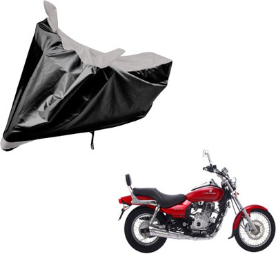 Auto Hub Two Wheeler Cover for Bajaj(Avenger 220 DTS-i, Black, Silver)