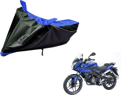 Amanzo Two Wheeler Cover for Bajaj(Pulsar AS 150, Black, Blue)