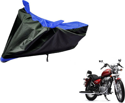 Amanzo Two Wheeler Cover for Royal Enfield(Thunderbird 500, Black, Blue)
