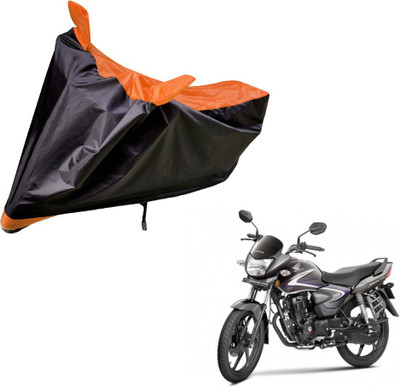Auto Hub Two Wheeler Cover for Honda(CB Shine, Black, Orange)