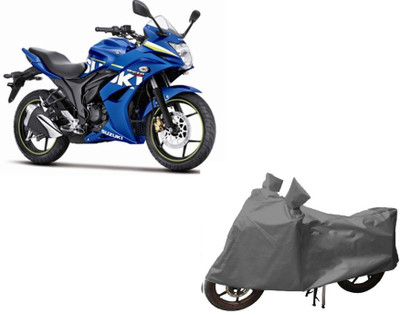 ANLOPE Two Wheeler Cover for Universal For Bike(Grey)