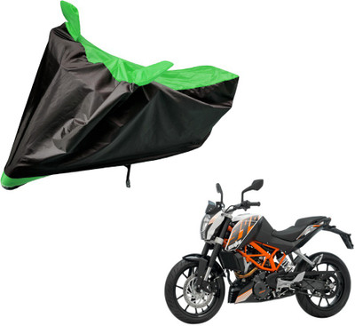 Auto Hub Two Wheeler Cover for KTM(Duke 390, Black, Green)