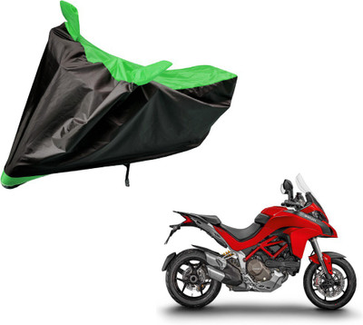 Amanzo Two Wheeler Cover for Ducati(Multistrada, Black, Green)