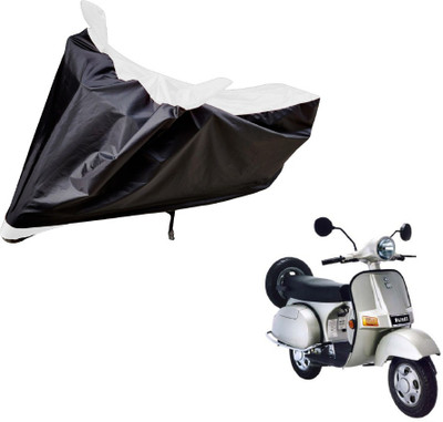 Auto Hub Two Wheeler Cover for Bajaj(Black, White)