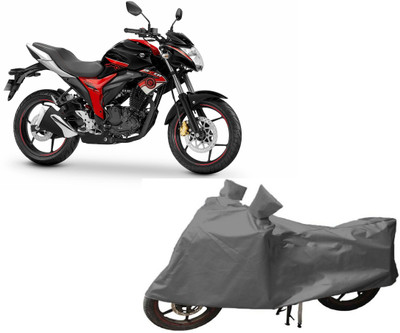 ANLOPE Two Wheeler Cover for Suzuki(Gixxer, Grey)