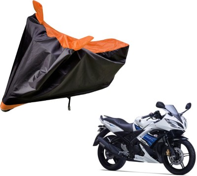 Amanzo Two Wheeler Cover for Yamaha(YZF R15 S, Black, Orange)