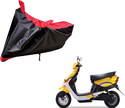 Auto Hub Two Wheeler Cover for Universal For Bike(Yo Style, Black, Red)