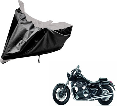 Auto Hub Two Wheeler Cover for Triumph(Black, Silver)