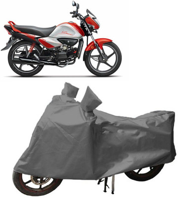 ANLOPE Two Wheeler Cover for Hero(Splendor I Smart, Grey)
