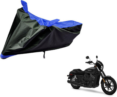 Auto Hub Two Wheeler Cover for Harley Davidson(Black, Blue)