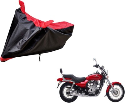 Amanzo Two Wheeler Cover for Bajaj(Avenger 220 DTS-i, Black, Red)