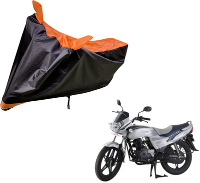 Auto Hub Two Wheeler Cover for LML(Freedom, Black, Orange)