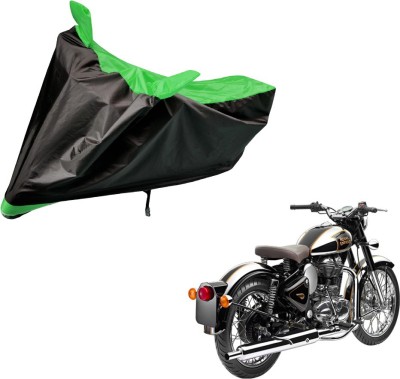 Auto Hub Two Wheeler Cover for Royal Enfield(Classic Chrome, Black, Green)