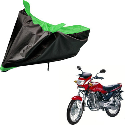 Amanzo Two Wheeler Cover for Hero(Ambition, Black, Green)