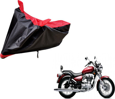 Amanzo Two Wheeler Cover for Royal Enfield(Twin spark, Black, Red)