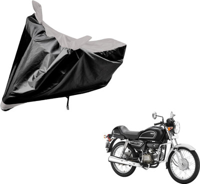 Auto Hub Two Wheeler Cover for Hero(Splendor Pro Classic, Black, Silver)